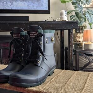 💙Tommy Hilfiger Matte Navy Blue Rain Boots